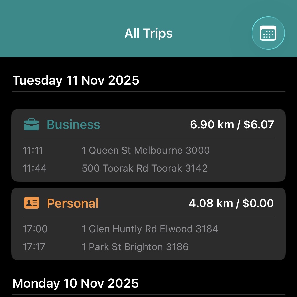 iDrive App Screenshot